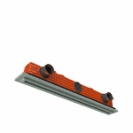 Ergovent instucbaar frameloos lijnrooster 1000 mm | Ø 75 mm | Single