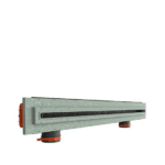 Ergovent instucbaar frameloos lijnrooster 1000 mm | Ø 75 mm | Single - Afbeelding 2