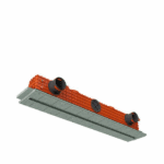 Ergovent instucbaar frameloos lijnrooster 1000 mm | Ø 75 mm | Profile