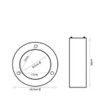 Koolstofpatroon 450 mm | Ø 145 mm - Afbeelding 2