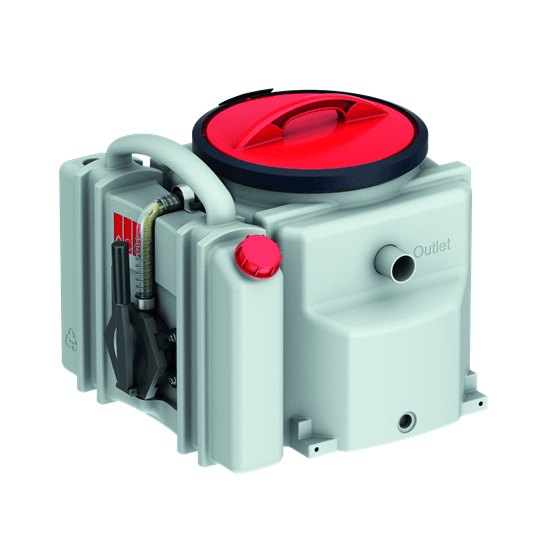 Lipu-Mobil vetafscheider 0.8 ltr./sec. met vet-afvoertank