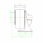 Rotodyne ventilator CV-315/1 | 4000 m3/h | Ø 315 mm - Image 4