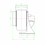 Rotodyne ventilator CV-400/1 | 5000 m3/h | Ø 400 mm - Image 4