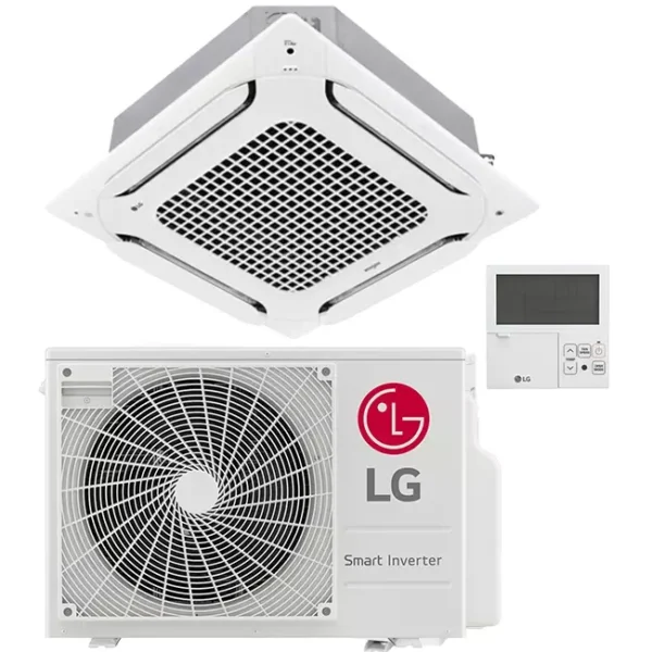 LG Cassette airco met afdekplaat UT36F-Compact R32 9,5 kW set