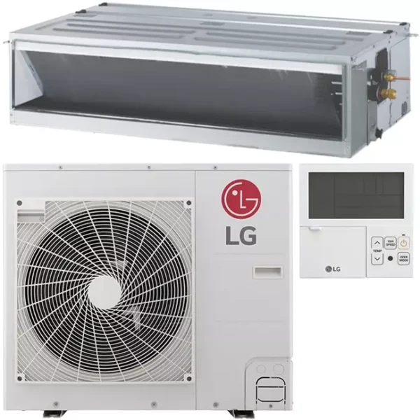 LG Mid static Inverter kanaal airco UM36F-Compact R32 9,5 kW set